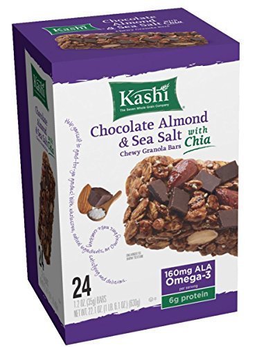 Kashi Granola Bars, Chewy, Chocolate Almond & Sea Salt with Chia 24ct. by kashi (1 box)