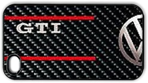 VW GTI themed REAR COVER / REAR CASE for Apple iPhone 6, 6 Plus, 5, 5S, 5C, 4, 4S + iPod Touch 5 & 4 (select model required from the options in the 'size' menu) A great novelty and functional gift to protect your smartphone phone - a perfect great birthday or present for any Volkswagen Polo Golf Jetta Fox Vento Passat GTI owner or enthusiast (IPHONE 5 / 5S)