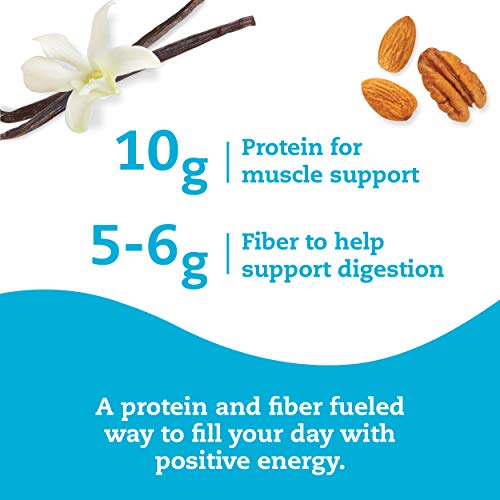 think! Instant Oatmeal Cups Protein & Fiber Vegan, Steel Cut Oats, 5g Fiber, Non GMO, 10g
