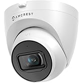 Amcrest 5MP Turret POE Camera, UltraHD Outdoor IP Camera POE with Mic/Audio, 5-Megapixel Security Surveillance Cameras, 98ft 