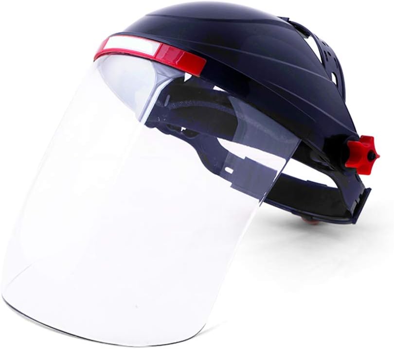 Welding Helmet Welding Mask Transparent Splash Protection Eye Protection Face Protection, with Ratchet Headgear, Clear Tint, Uncoated,E