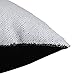 Play Tailor Sequin Pillow Cover Cushion Covers 16x16in Flip Sequins Decorative Throw Pillow Case, Black and White