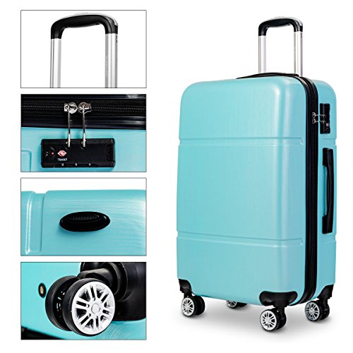 Goplus Luggage 3 Pieces Expandable Luggage Sets (20/24/28), PC+ABS