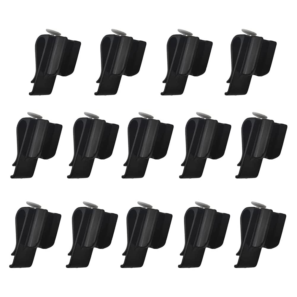 Hopbucan 20Pcs Golf Club Storage Clip Plastic Golf Putter Clip Organizer Ball Protect Clubs Golf Accessories for Golfers Black