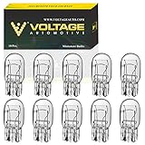 (10 Pack) 7443 T20 Automotive Brake Light Turn Signal Side Marker Tail Light Bulb - Voltage Automotive - Standard Replacement
