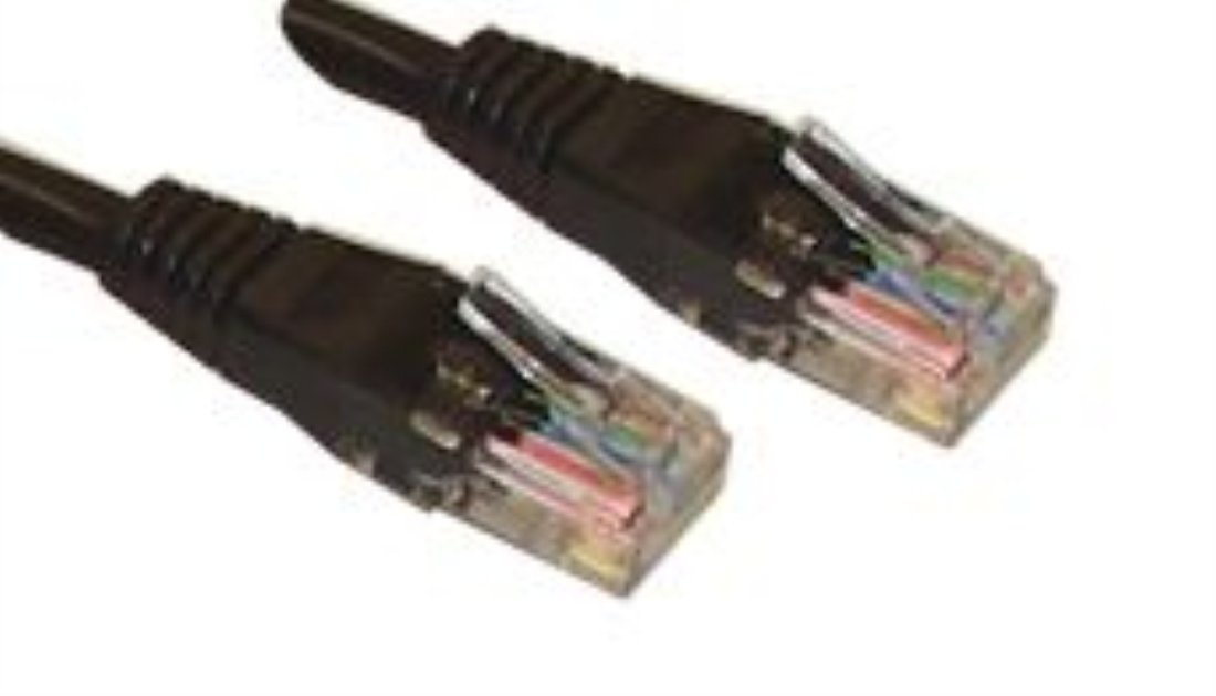 Pro Signal PS11083 20m Black Cat5e Ethernet Patch Lead