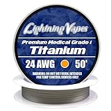LV Titanium Grade 1 Wire 24 AWG - 50'