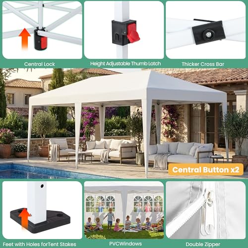 DOINUO 10x20 Upgrade Pop Up Canopy Tent Review: Large Commercial Shelter with Sidewalls image 18