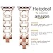 Hotodeal Watch Band Compatible for Apple Watch Series 3/2/1, Rose Gold 38mm