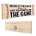 Never let the Fear of Striking Out Keep you From Playing the Game | Handmade Wood Block Sign | Inspirational Baseball or Softball Player Quote on Plaque