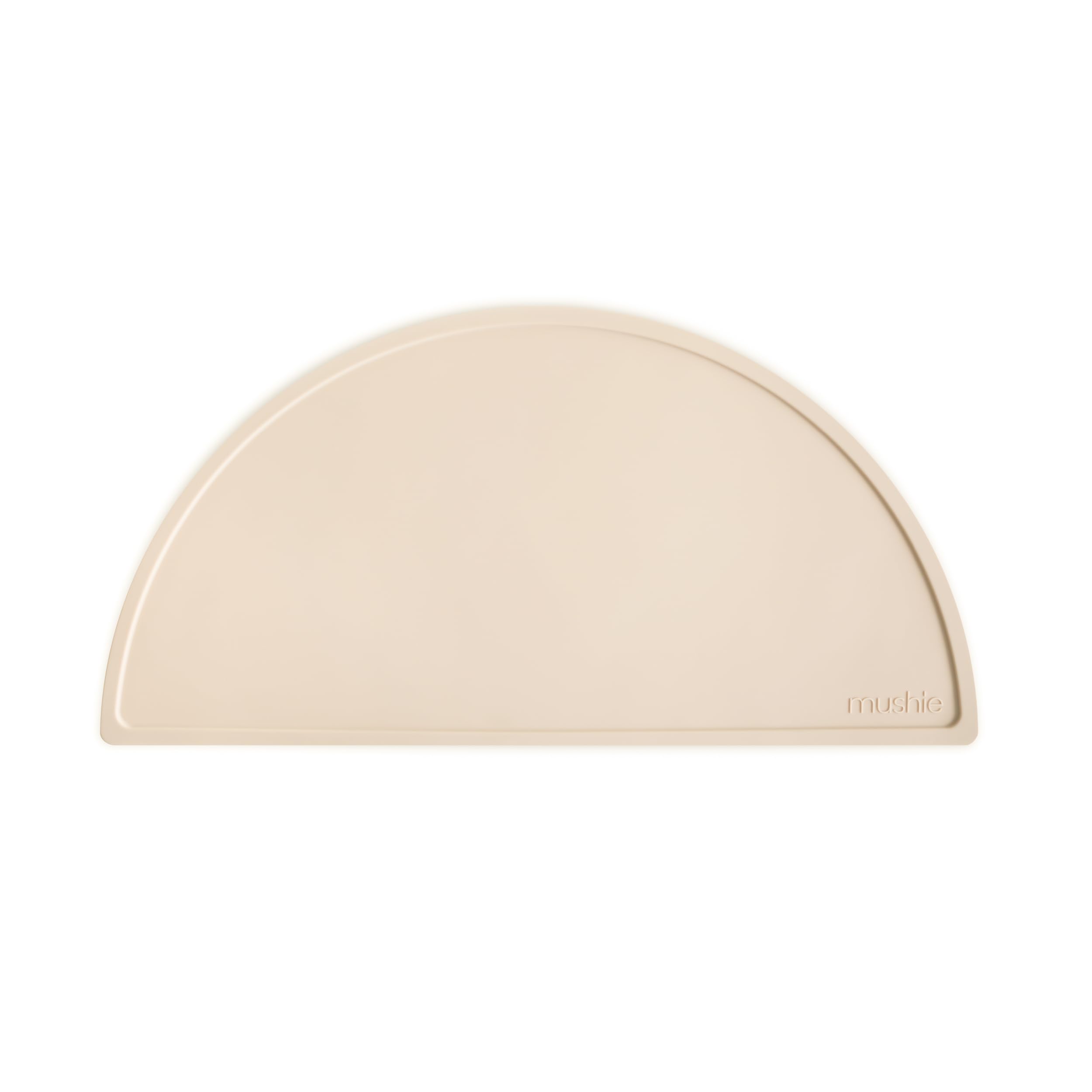 Mushie Silicone Placemat for Kids | Non-Slip Design | Material: Food-Grade Silicone | Easy-to-Clean & Stain Resistant | BPA & Phthalate Free (Shifting Sand)