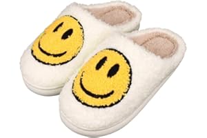 CWODOR Kids Slippers Boys Girls Plush Non-Slip House Slippers Cute Soft Slip-On Shoes For Little Big Kids