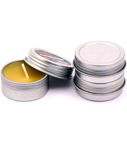 thumbnail image 2 of Handmade 100% Beeswax Tea Lights In Flat Tin With Screwtop Lid – Unscented, 3-4 Hour Burn Time (Made In USA) 2 of 6