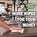 Vapor Fresh Natural Gym Wipes - 4 Rolls, 5200 Wipes - Perfect for Gym & Fitness Equipment, Spin Studios and Yoga Mats - Lavender Vinegar Scent