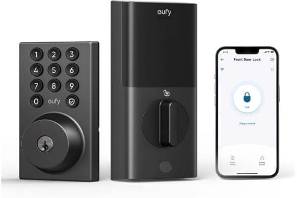 Anker eufy Smart Lock C30, Keyless Entry Door Lock, Built in WiFi Keypad Deadbolt for Front Door, No Bridge Required, Easy In