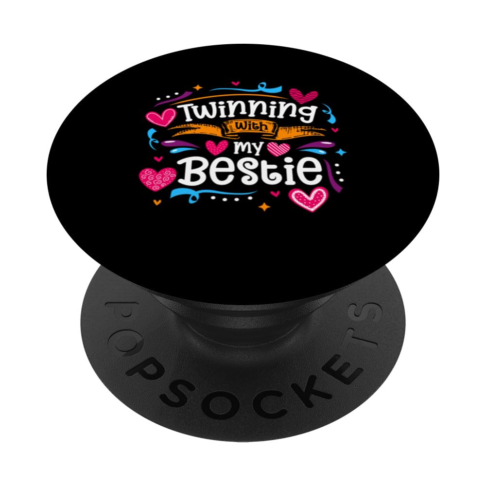 Twinning Bestie Twins Day Friends Matching PopSockets Swappable PopGrip
