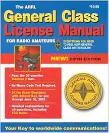 Amazon.com: The ARRL General Class License Manual for Radio Amateurs