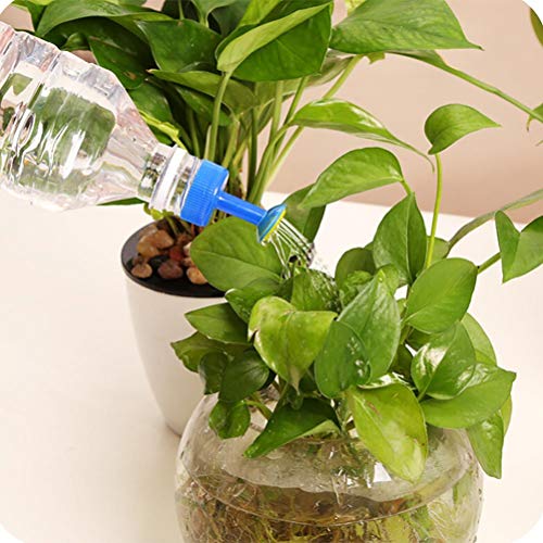 Sdoo Bottle Cap Sprinkler PVC Plastic Watering Little Nozzle Sprinkler Head Watering Vegetables Mist Nozzle (Blue) - Thumbnail 3