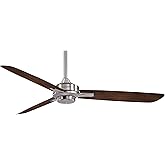 Minka-Aire F727-BN/MM, Rudolph 52" Ceiling Fan, Brushed Nickel Finish with Medium Maple Blades