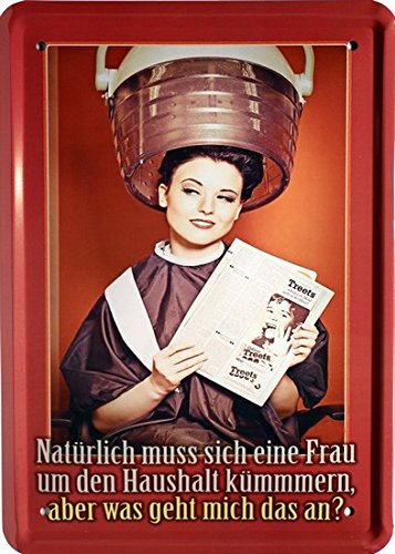 Metal Sign 15 x 21 CM Natural must be A Woman Motto "Funny MJ 162