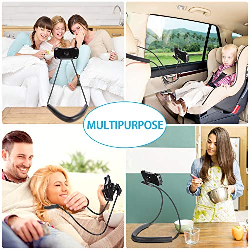 YUNLEJP Lazy Neck Phone Holder,Cell Phone Stand for Bed Around Neck