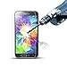TANTEK [2-Pack Screen Protector for Samsung Galaxy S5,Tempered Glass Film,Ultra Clear,Anti Scratch,Bubble Free,Case Friendly