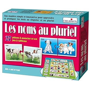 StonKraft Plurals (French) | Learn French | Learning Games | Educational Games & Toys | Matching Games for Kids & Toddlers