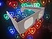 Rob's Super Happy Fun Store Hearts Fireworks Glasses - 50 Diffraction Glasses - Paper Frames - See Beautiful Heart-Shaped Halos Around Points of Light