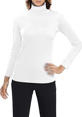 tee shirt manche longue col roulé femme