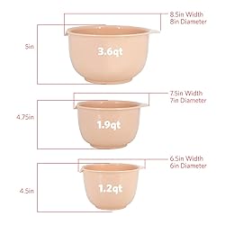 GLAD Mixing Bowls with Pour Spout| Nesting Design