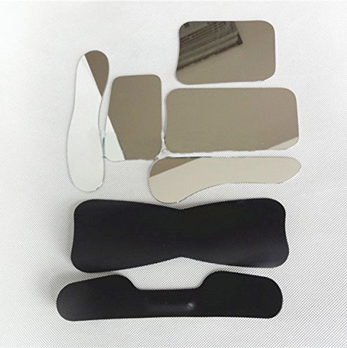 2pcs Dental Oral Photographic Black Background Board Dental Contraster+5pcs Dental Stainless Steel Mirrors