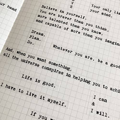 Esland 4 Sheets Inspirational Quotes Motivational Scripts Planner