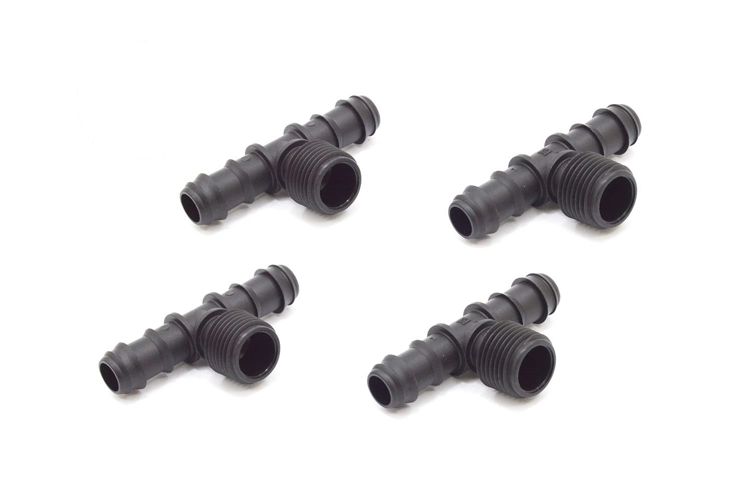 S&M 543180 Tee Thread Center 1/2 x 16 mm – Blister Pack of 4, Black