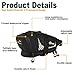 TOPTREK Bike Saddle Bag Outdoor Water Resistant Bike Bags Under Seat with Expandable Capacity and Waterproof Zipper Bicycle Seat Bag for Foldable/Road/Mountain Bike