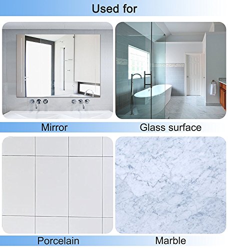 Dailyart Shower Squeegee Bathroom Glass Squeegee Window Wiper Chrome Plated and Stainless Steel Mirror Door Cleaning with Hook