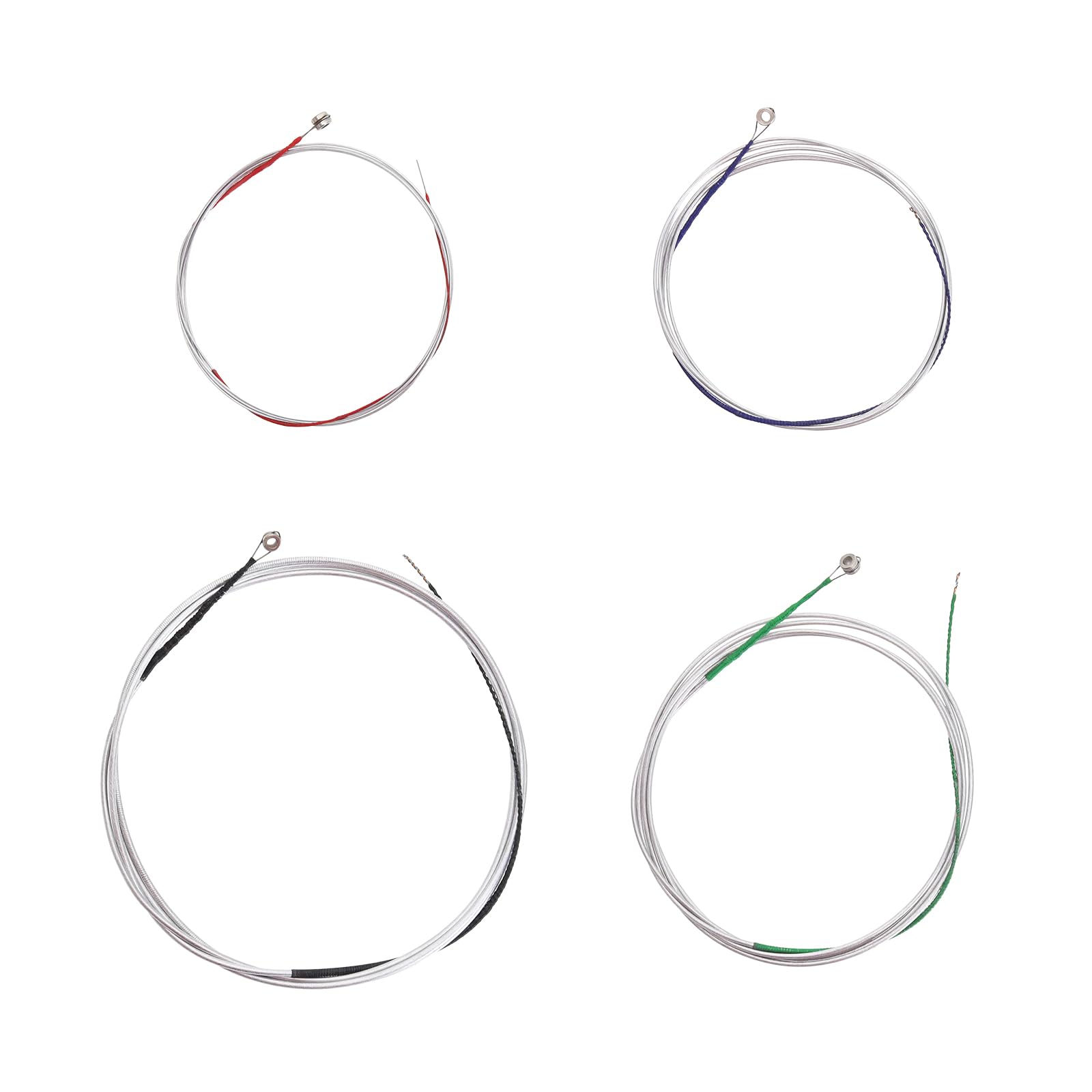 OTOTEC 4pcs Universal String Set for Cello String (A-D-G-C) Steel Core Nickel Plated Winding Accessories with Ball Head for 4/4 3/4 1/2 1/4 Cello