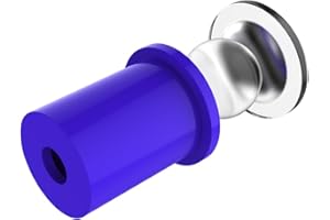 WIRED4SIGNS USA Snapfix | Hidden Clip-in Acrylic Standoffs for Signs | Easiest Signage Mount to Install | 25 Pack - Large - Dark Blue