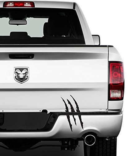 1x Die-Cut Monster Claws Scratch Headlight Decal Vinyl Sticker Halloween Décor Universal Fit[black] - Thumbnail 2