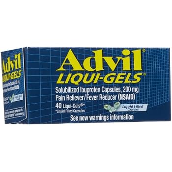 Advil Liqui-Gels Ibuprofen 200mg - 160 Count Family Size For Pain & Fever Relief