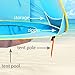 Nequare Pop Up Tent Baby Beach pool Sun Shelter UV Protection Beach shade for Baby and Family