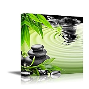 Zen Basalt Stones and Bamboo