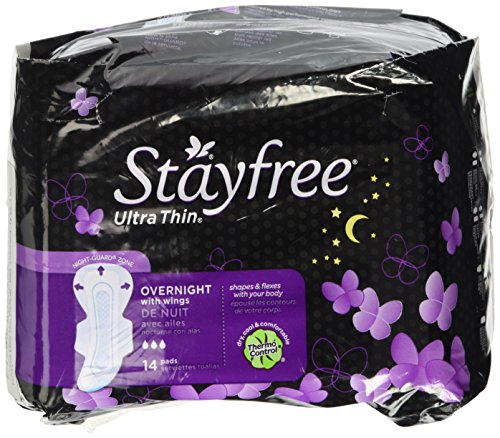 Stayfree Ultra Thin Pads with Wings, Overnight, 14 ea, 1 ea - Thumbnail 3