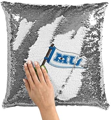 Monster University 16x16 Inch Sequin Throw Pillow Home Decor