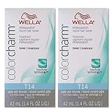 Wella Color Charm Hair Toner T14 Pale Ash Blonde (2 Pack)