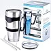 Techo 30 oz Stainless Steel Insulated Tumbler Coffee Travel Mug with Lid and Straws for Hot and Cold Drink