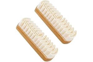 APRYEW Suede Shoe Brush and Eraser, 2026 New Suede Brush and Eraser, Soft Suede Shoe Cleaner, Suede Cleaning Brush for Shoes, Bags, Jacket, Purse, Sofa, Boot Eraser with Wooden Handle (2PC)