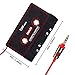 Universal Car Audio Cassette Adapter for Smartphones, 3.5mm AUX Music Cassette Tape Adapter MP3 Player Converter Compatible with Cellphones, MP3 Players
