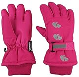 N'Ice Caps Little Girls Reflector Cute Hearts Waterproof Thinsulate Gloves