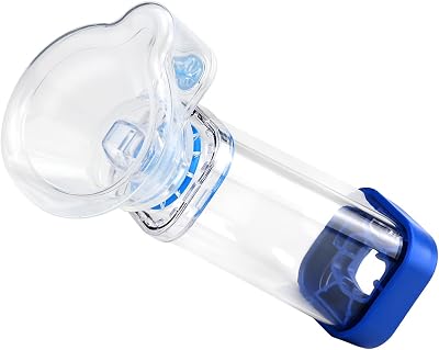 free-space Spacer Chamber Plus Flow-Vu Anti-Static Mask for Adult Child Asthma