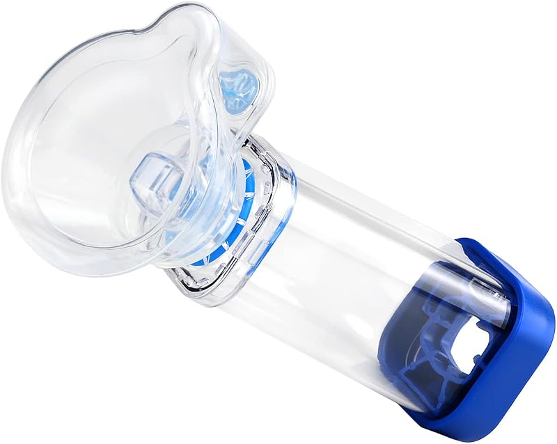 free-space Spacer Chamber Plus Flow-Vu Anti-Static Mask for Adult Child Asthma